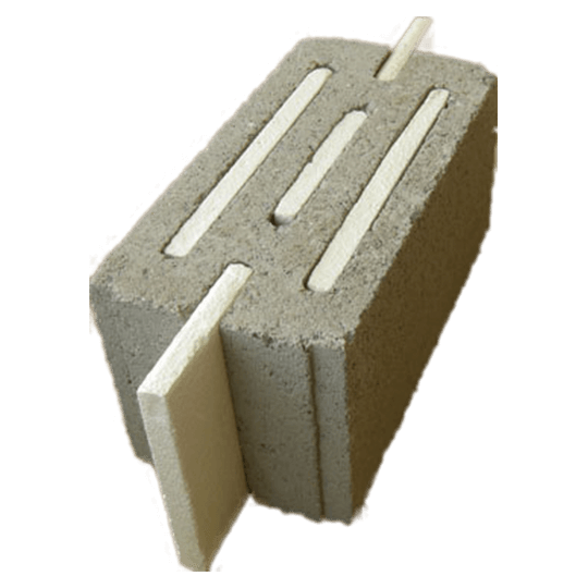 Al Manaratain 8” RAK Slotted Insulated Concrete Block